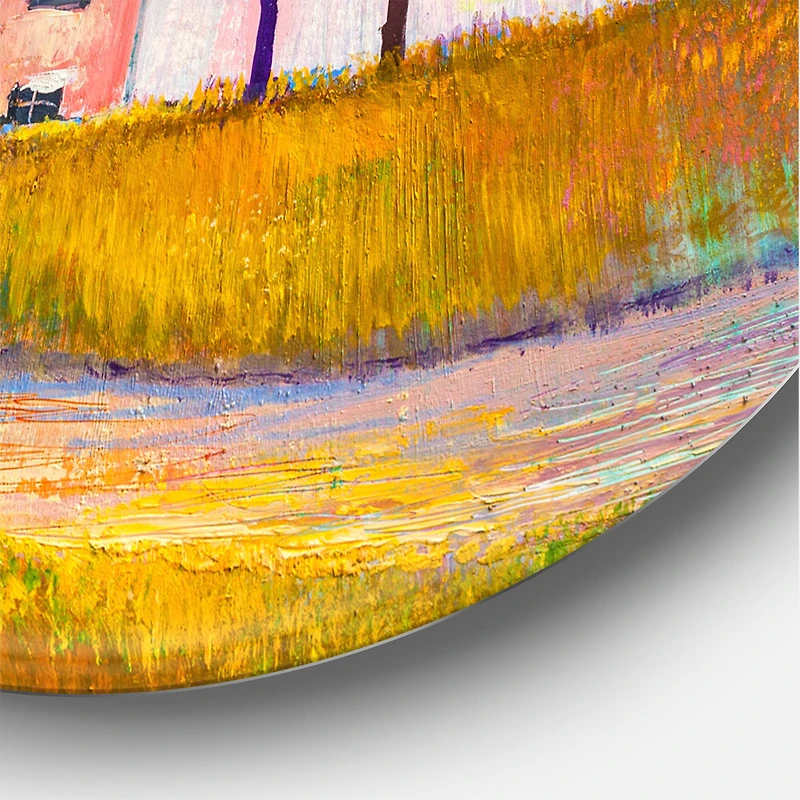 Designart - House With Red Roof In The Village