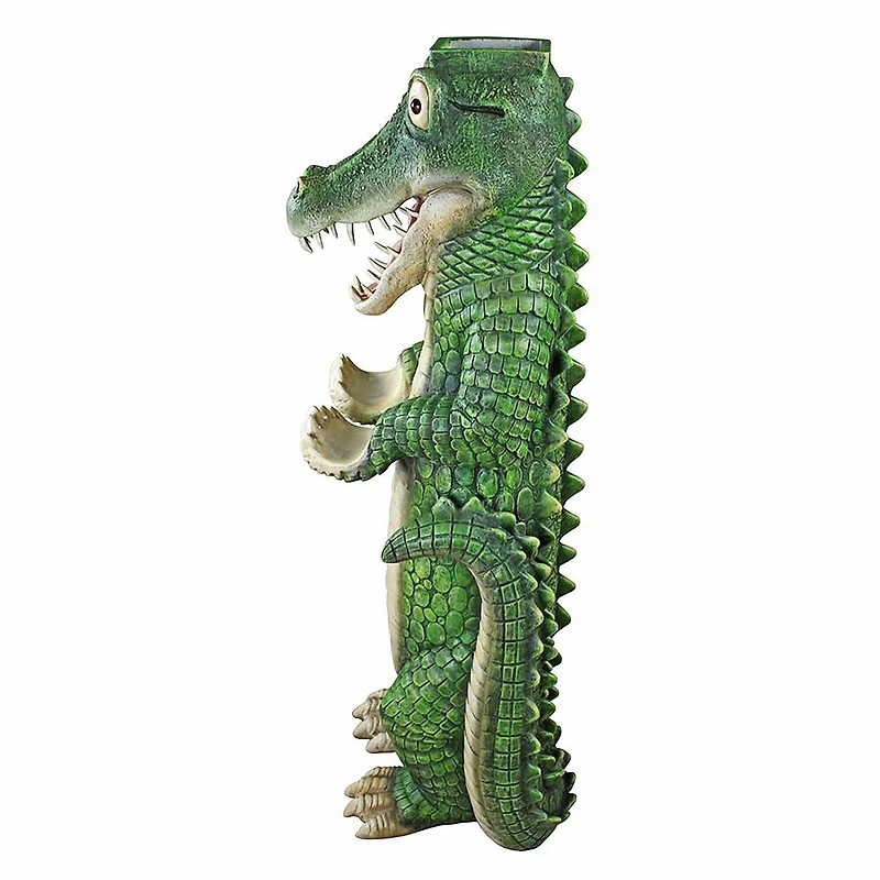 Design Toscano 43" Postal Gator Mail Post Sleeve Statue