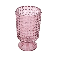 7" Pink Hobnail Glass Container by Ashland®