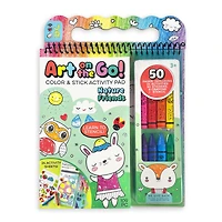 Bright Stripes iHeartArt Art on the Go! Nature Friends Activity Pad