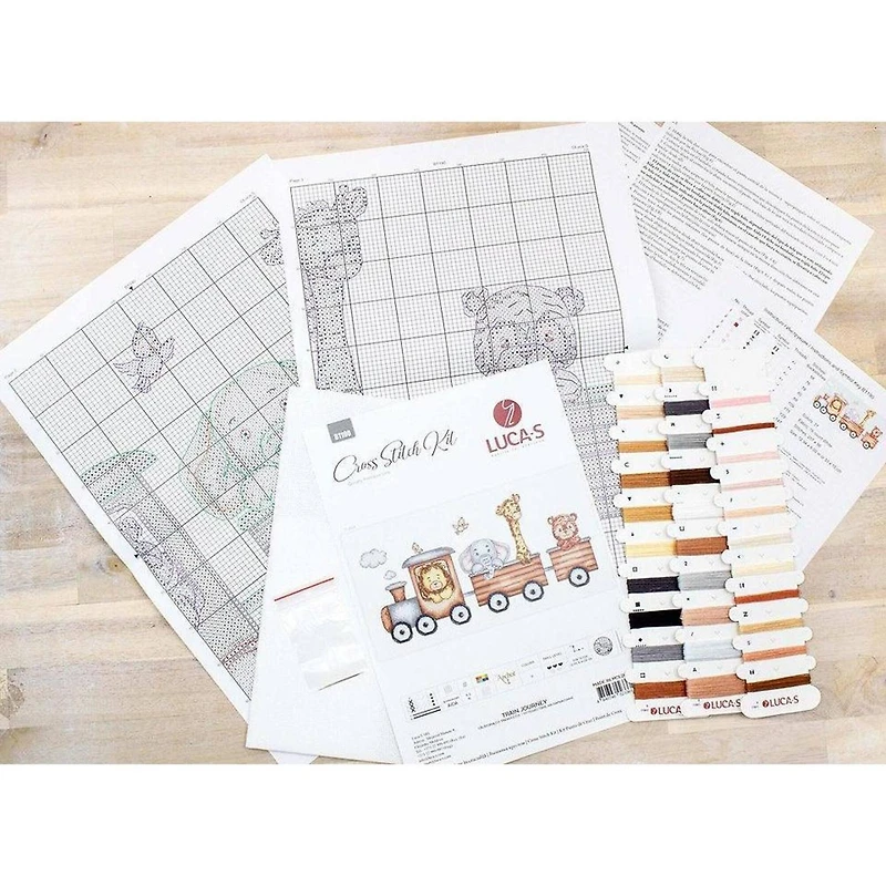 Luca-s Train Journey Counted Cross Stitch Kit