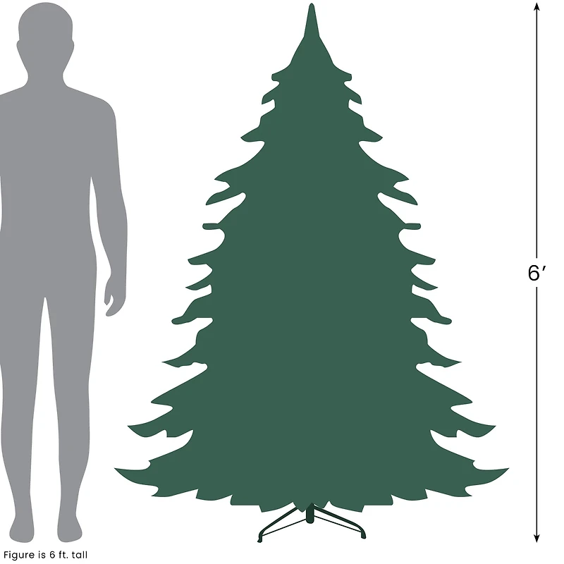 6ft. Unlit Northern Balsam Fir Pencil Artificial Christmas Tree