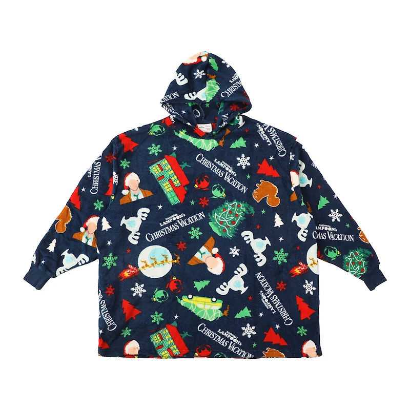 National Lampoon's Christmas Vacation Blue Oversized Hoodie