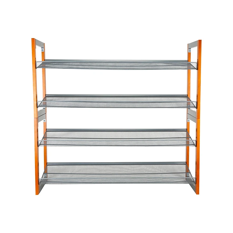 Organize It All Wooden Stackable Shoe Rack