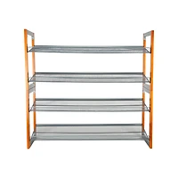 Organize It All Wooden Stackable Shoe Rack