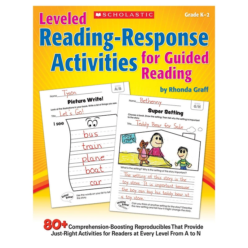 Scholastic Leveled Reading-Response Activities for Guided Reading, Grade K-2