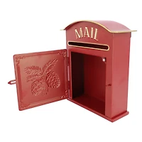 12.5" Decorative Metal Pine & Pinecone Mailbox by Ashland®