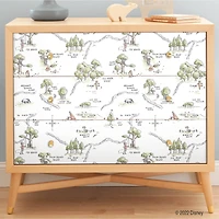 RoomMates Winnie The Pooh 100 Acre Wood Map Peel & Stick Wallpaper