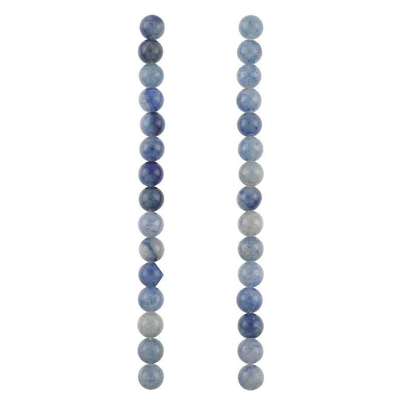 Blue Aventurine Round Beads, 8mm by Bead Landing™