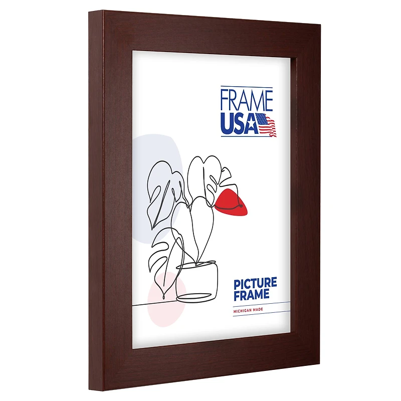 Frame USA Affordable Medium Red Mahogany Single Image Picture Frame