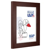 Frame USA Affordable Medium Red Mahogany Single Image Picture Frame