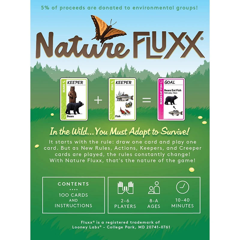 Looney Labs Nature Fluxx® Card Game