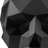 6" Black Origami Skull Tabletop Figurine
