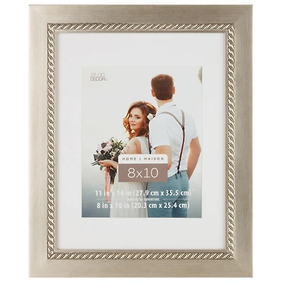 6 Pack: Silver Inner Rope Frame with Mat, Home by Studio Décor®