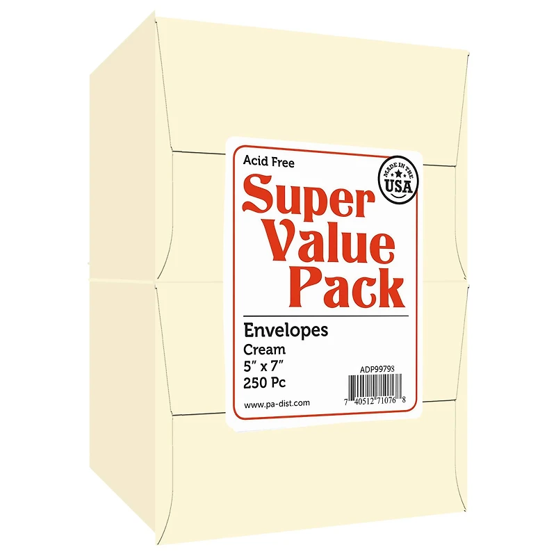 PA Paper™ Accents Super Value Pack Envelopes