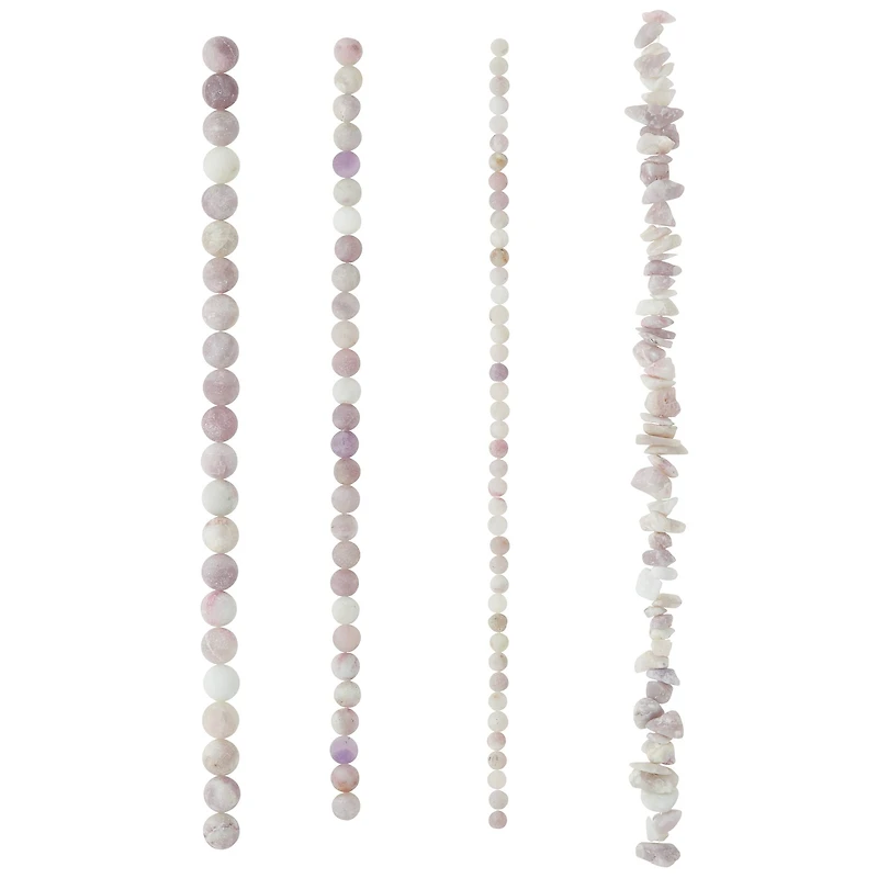 6 Pack: Matte Lilac Stone Mix Beads by Bead Landing™