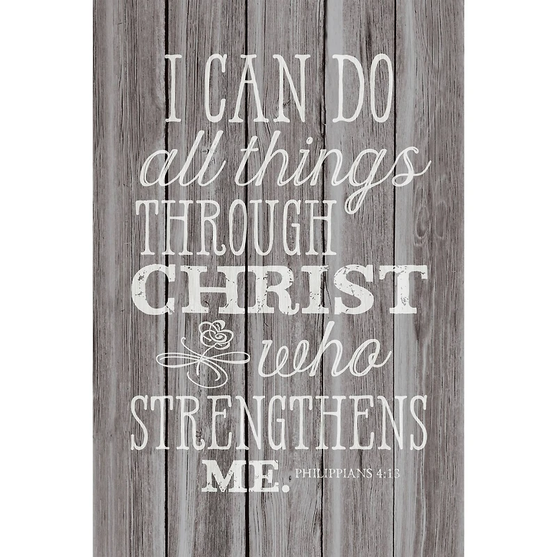 I Can Do All Things Wood Plaque