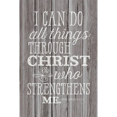 I Can Do All Things Wood Plaque