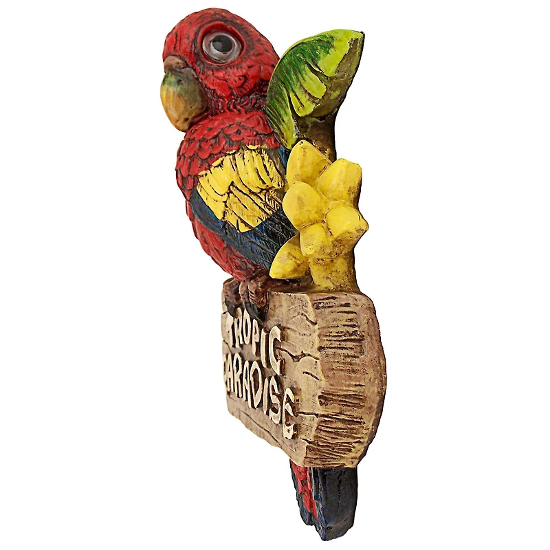 Design Toscano 10" Tropic Parrot Paradise Wall Sculpture