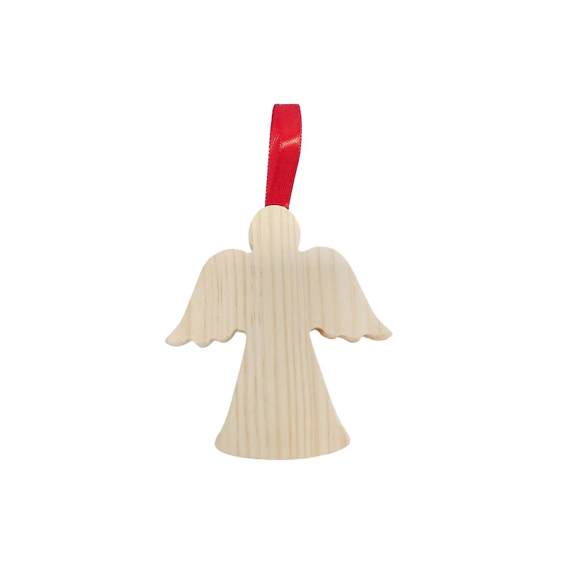 4.5" DIY Pinewood Angel Ornament by Make Market®