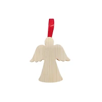 4.5" DIY Pinewood Angel Ornament by Make Market®