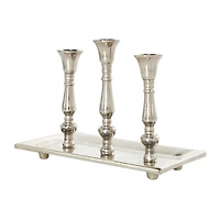 Aluminum Candle Candelabra with Candle Plate
