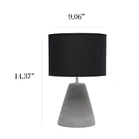 Simple Designs™ 14.5" Pinnacle Concrete Table Lamp