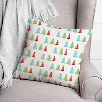 Christmas Trees Throw Pillow