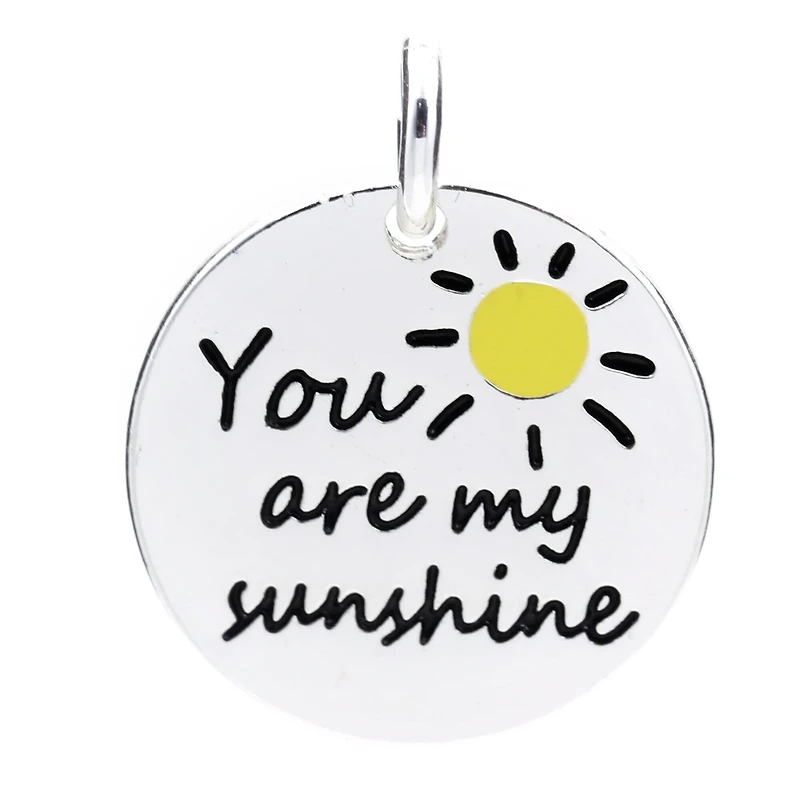 Silver Plated You Are My Sunshine Charm by Bead Landing™