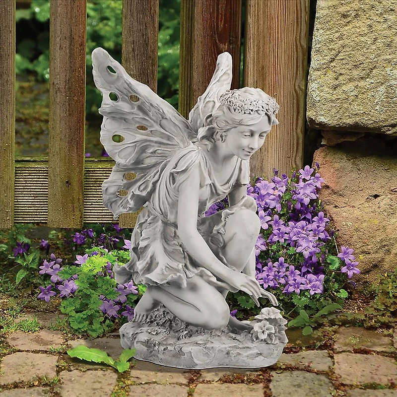Design Toscano 17" Fiona the Flower Fairy Sculpture