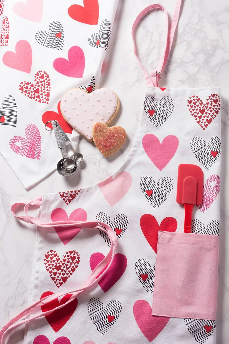 DII® Hearts Collage Printed Dishtowels, 2ct.