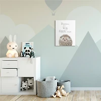 Stupell Industries Dream Big Little One Adorable Inspirational Hedgehog Canvas Wall Art