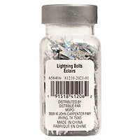 Lightning Bolts Specialty Polyester Glitter by Recollections™, 0.59oz.