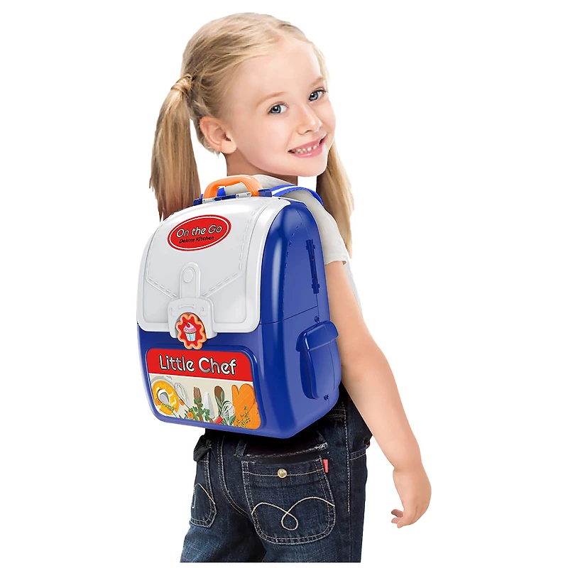 Kid Galaxy® On the Go Backpack Pretend Cooking Play Set