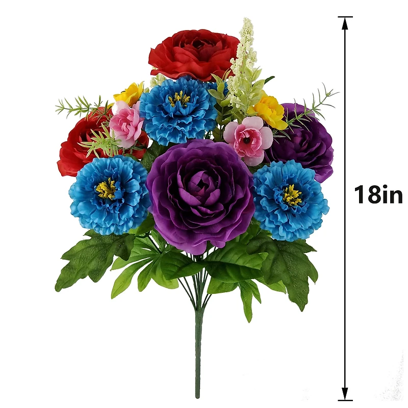 18" Scabiosa & Ranunculus Mix Bush by Ashland