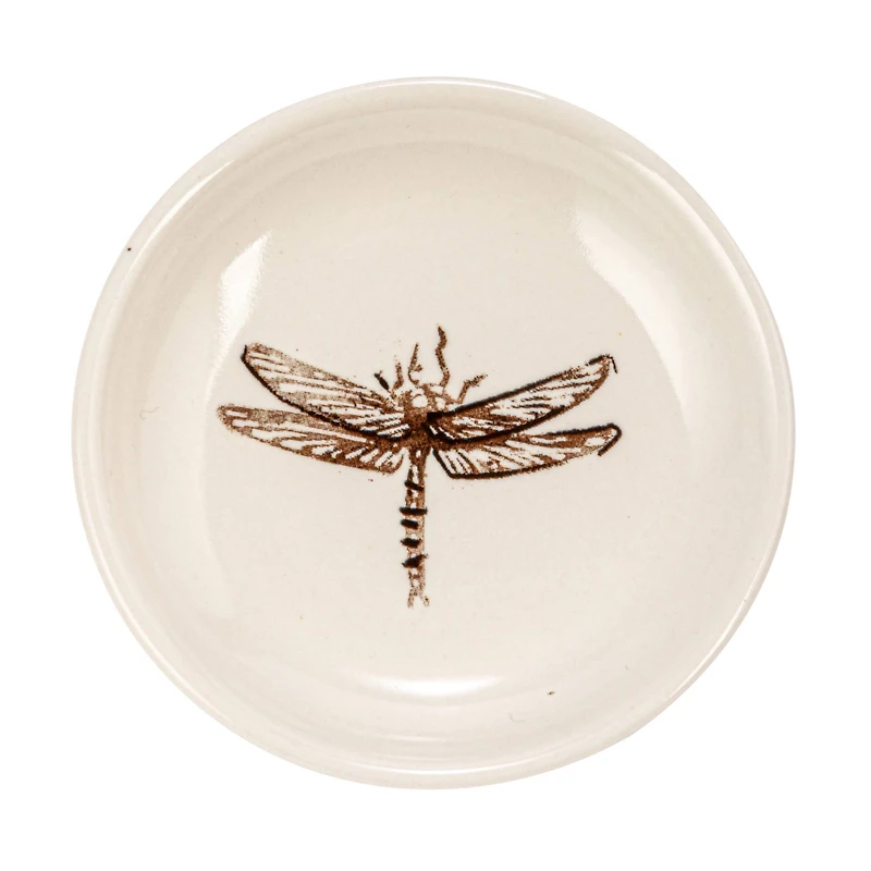 Hello Honey® 3" Cream Round Stoneware Dish Set with Animal Prints