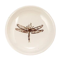 Hello Honey® 3" Cream Round Stoneware Dish Set with Animal Prints