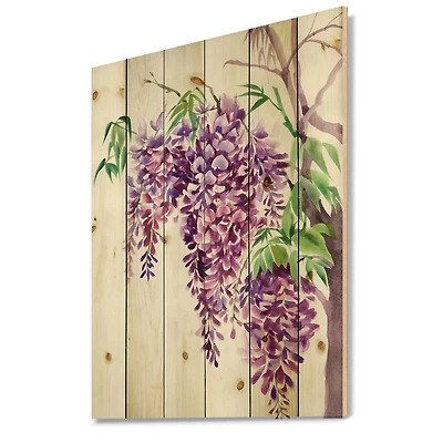 Designart - Purple Wisteria Branches