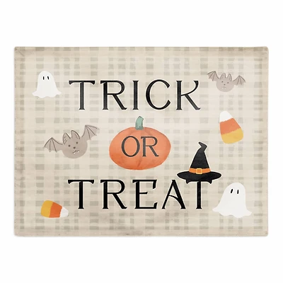 Trick or Treat Icons Poly Twill Placemat