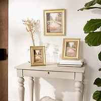 DII® Antique Gold Rub 8" x 10" Farmhouse Picture Frame