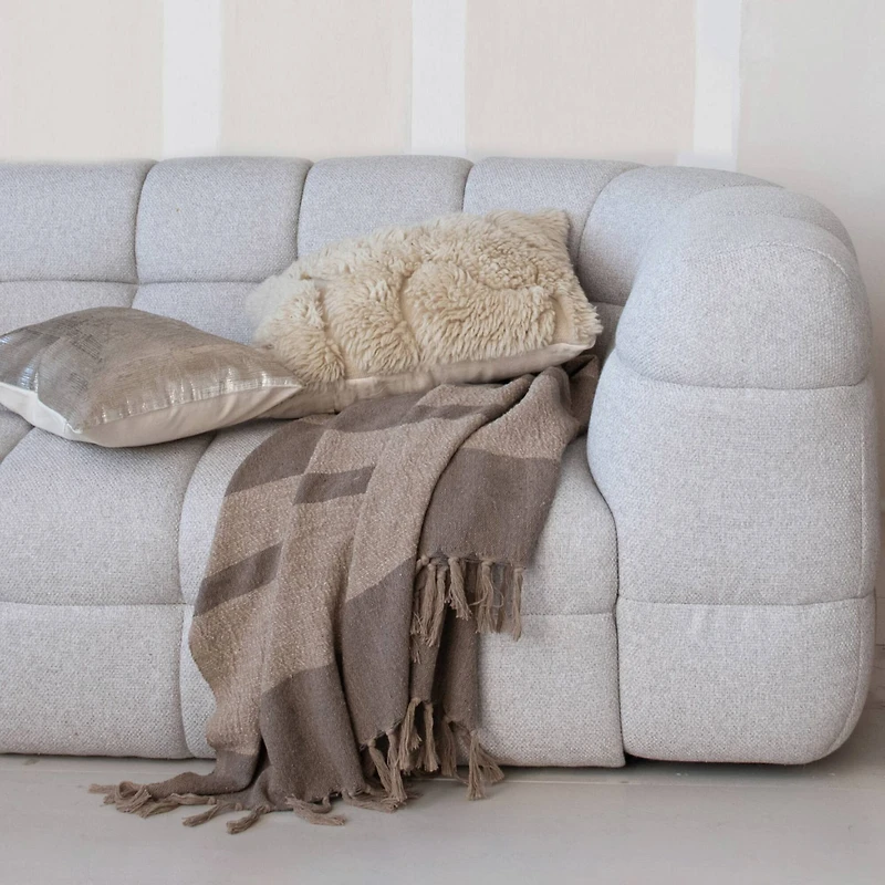 Hello Honey® 20" x 20" Auckland Essence Natural Wool & Cotton Pillow