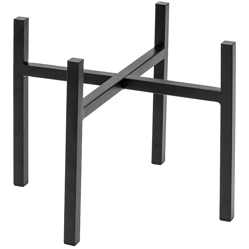 Sorbus 14" Black Mid Century Style Plant Stand