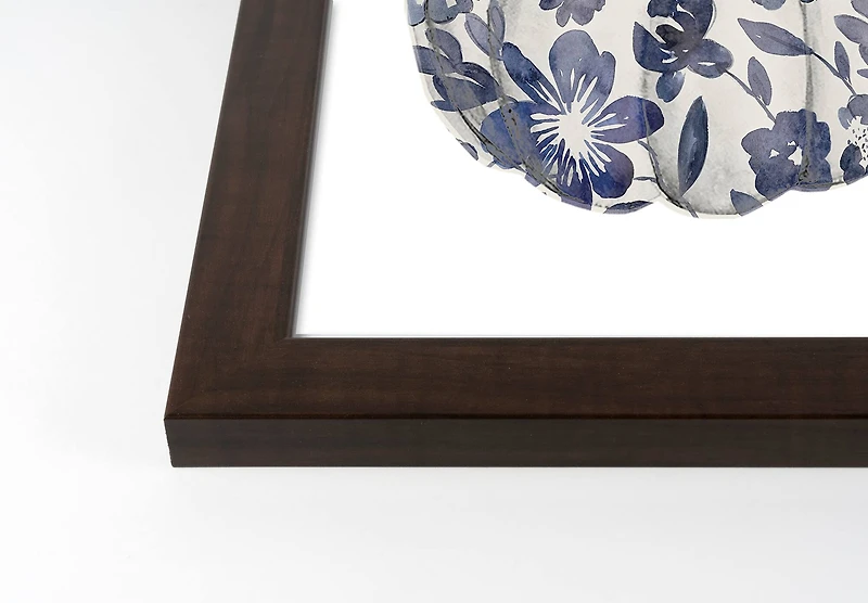 Pumpkin Stack Fall Print in Black Frame