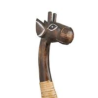 Brown Albizia Bohemian Sculpture, 8" x 8" x 4"