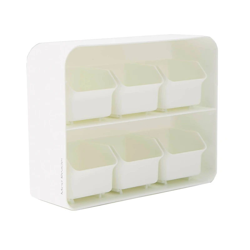 Mind Reader White 6 Drawer Tea Bag Holder