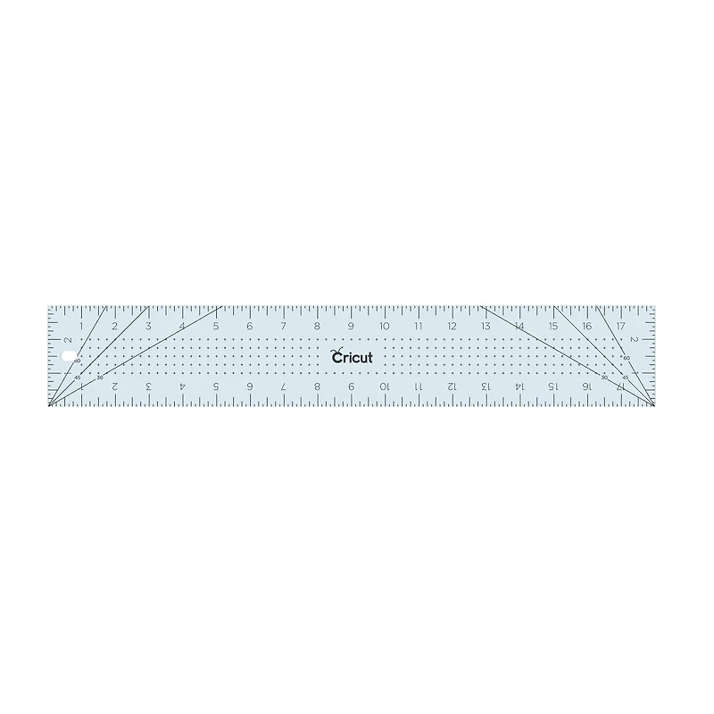 Cricut® Blue Acrylic Ruler, 3" x 18"