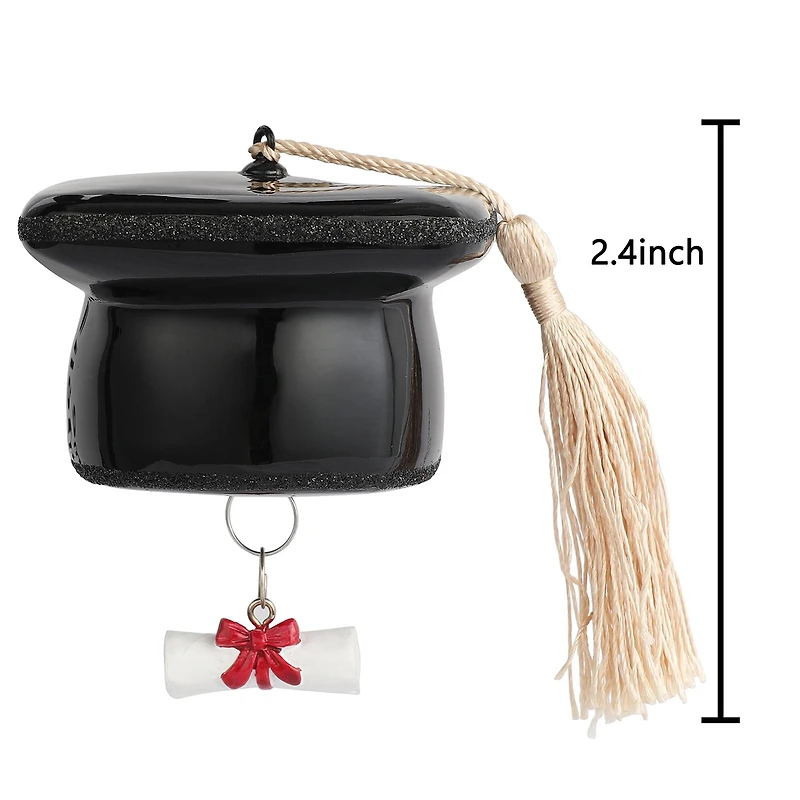 3" Graduation Cap Glass Ornament by Ashland®