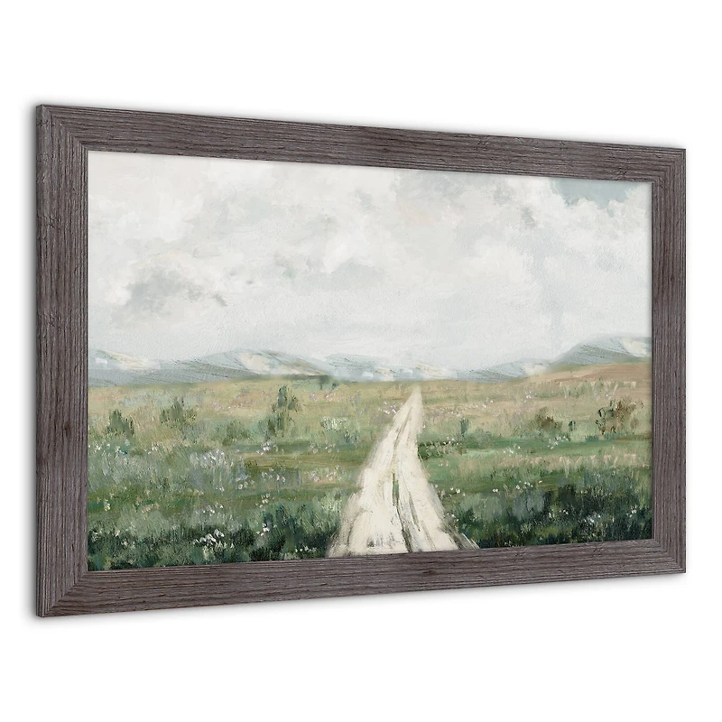 Calming Pathway Landscape Framed Print Wall Hanging