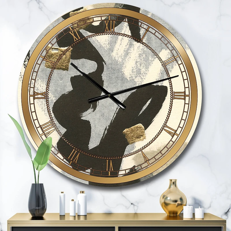 Designart 'Glam Collage Ii Glam Wall Clock