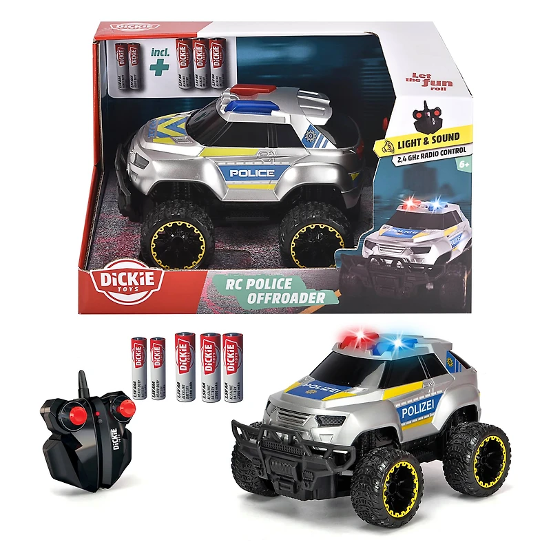 Dickie Toys Light & Sound RC Police Offroader